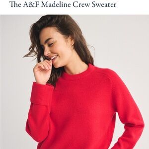 Abercrombie and Fitch Red Sweater